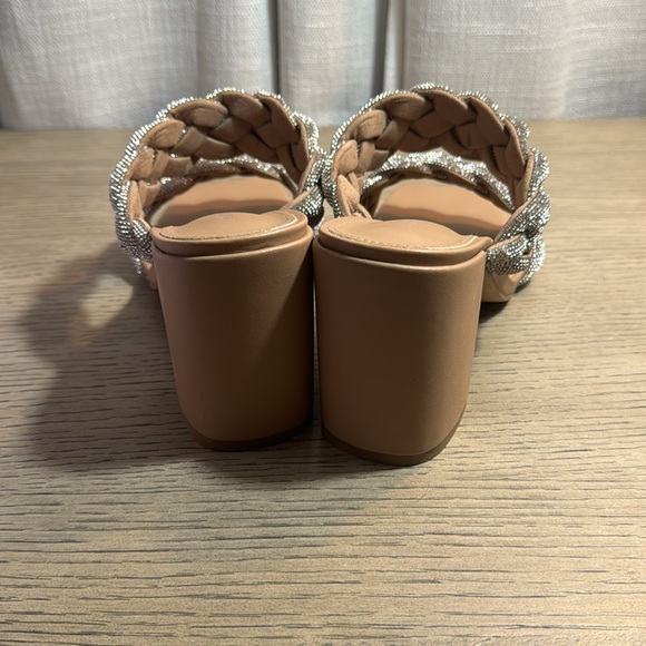 MADDEN GIRL Crystal DIXCY Braid Heel Sandals NIB - Picture 4 of 6
